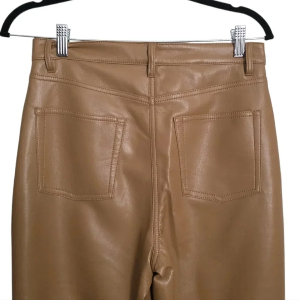 Wilfred Melina Faux Leather Cropped Straight Leg Pants 8 - Picture 7 of 14